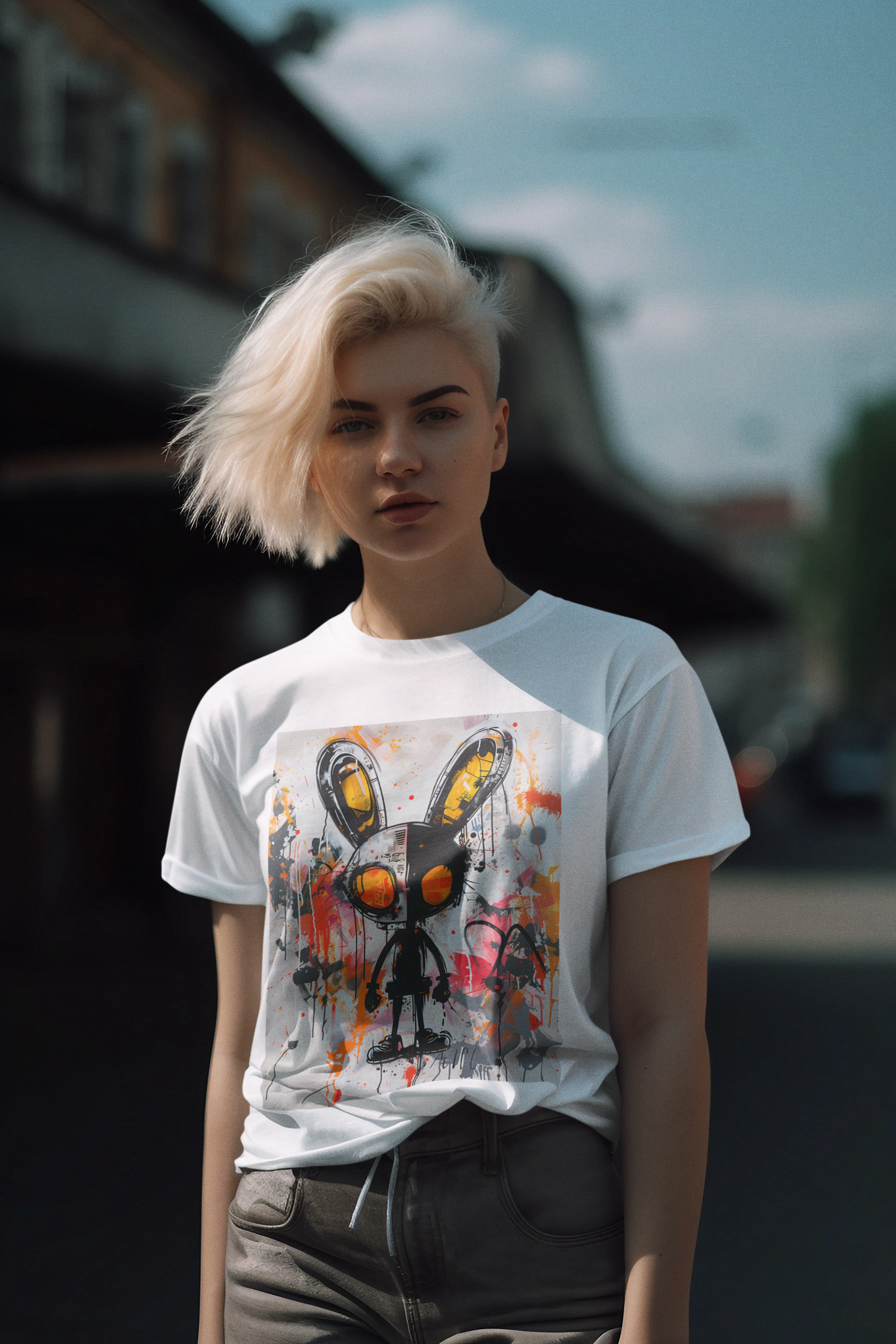 "Chaos Bunny" series - Unisex T-shirt No3