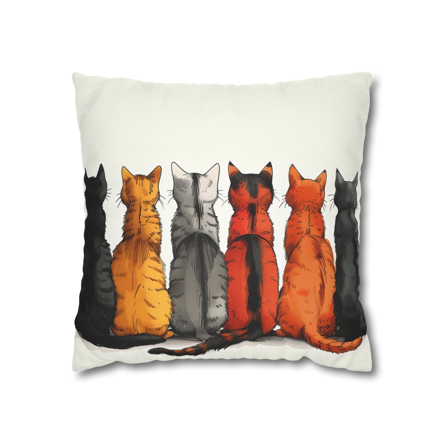 "The Cats" series - Square Pillowcase No1