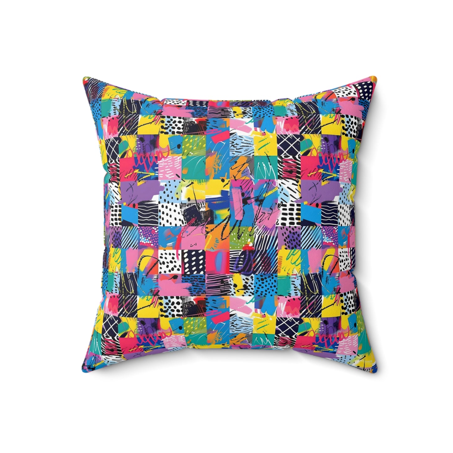 "Mad Patch" series - Square Pillow No3