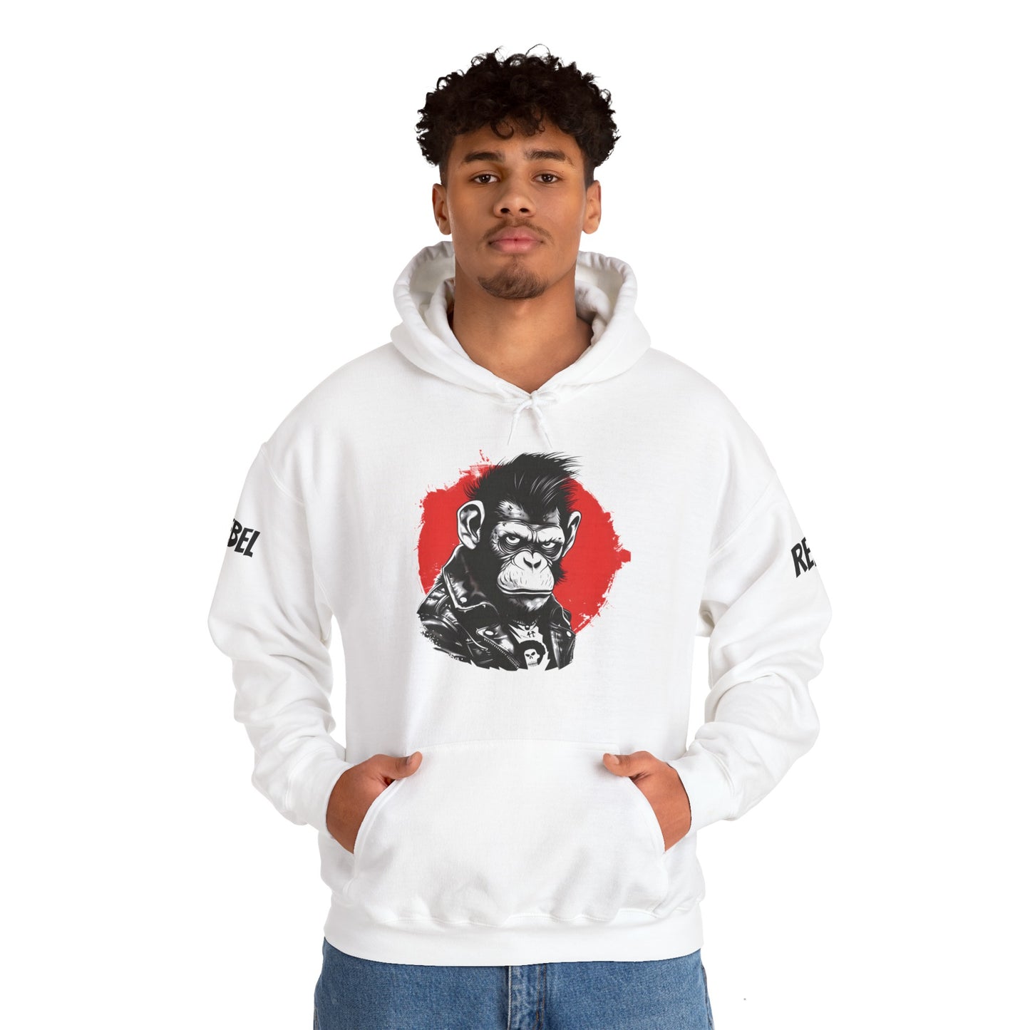 Rebel Monkey - Unisex Heavy Blend Hooded Sweatshirt