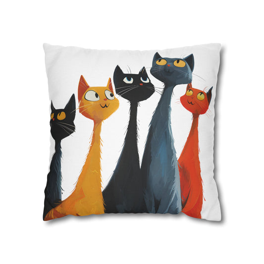 "The Cats" series - Square Pillowcase No5