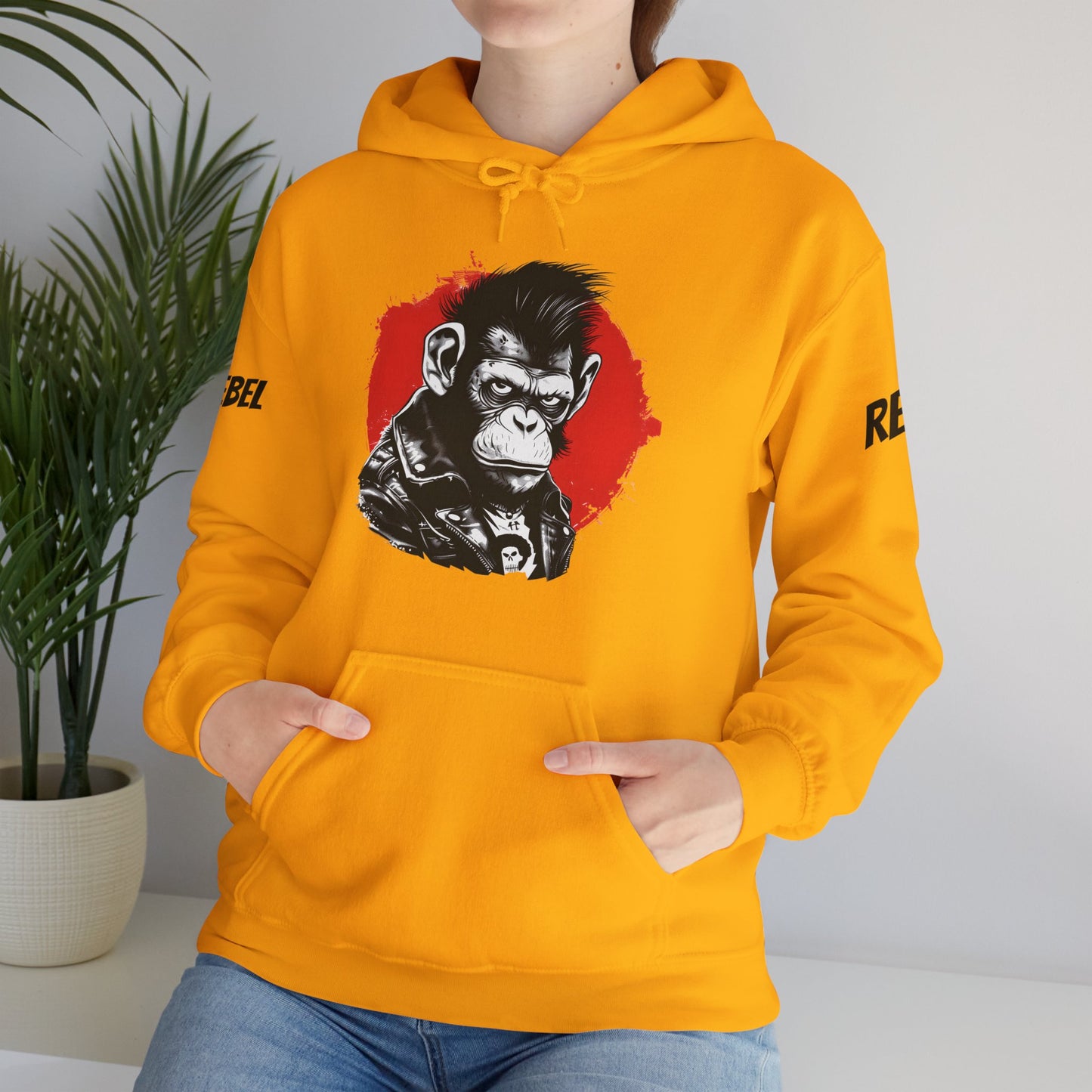 Rebel Monkey - Unisex Heavy Blend Hooded Sweatshirt