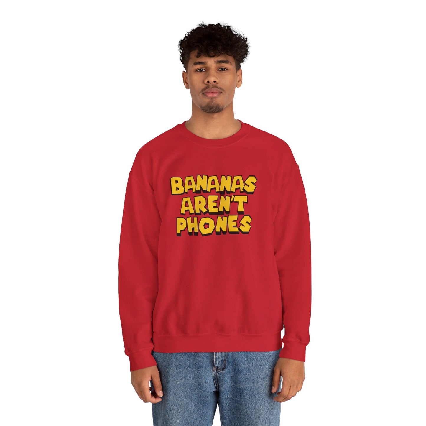 Bananas Aren't Phones - Unisex Heavy Blend Crewneck Sweatshirt