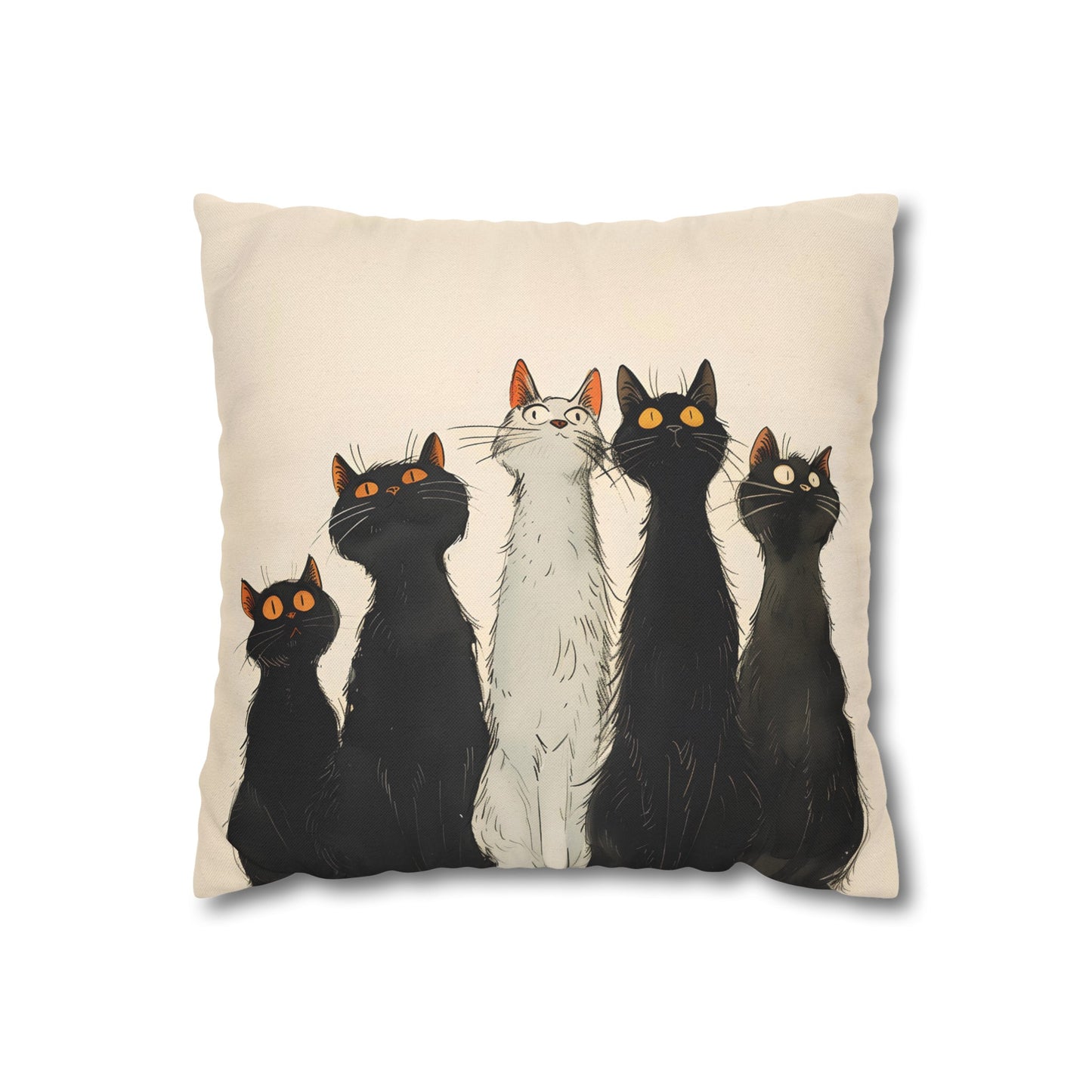 "The Cats" series - Square Pillowcase No3