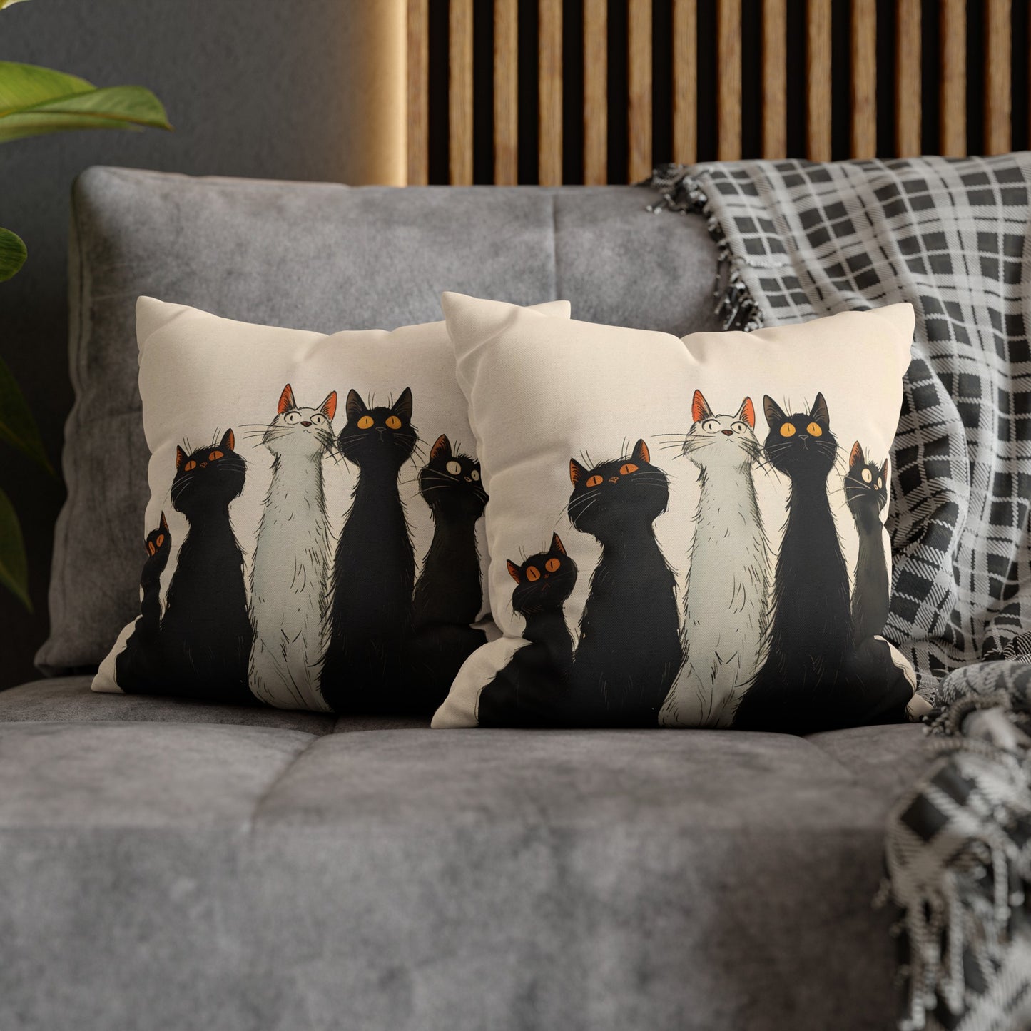 "The Cats" series - Square Pillowcase No3