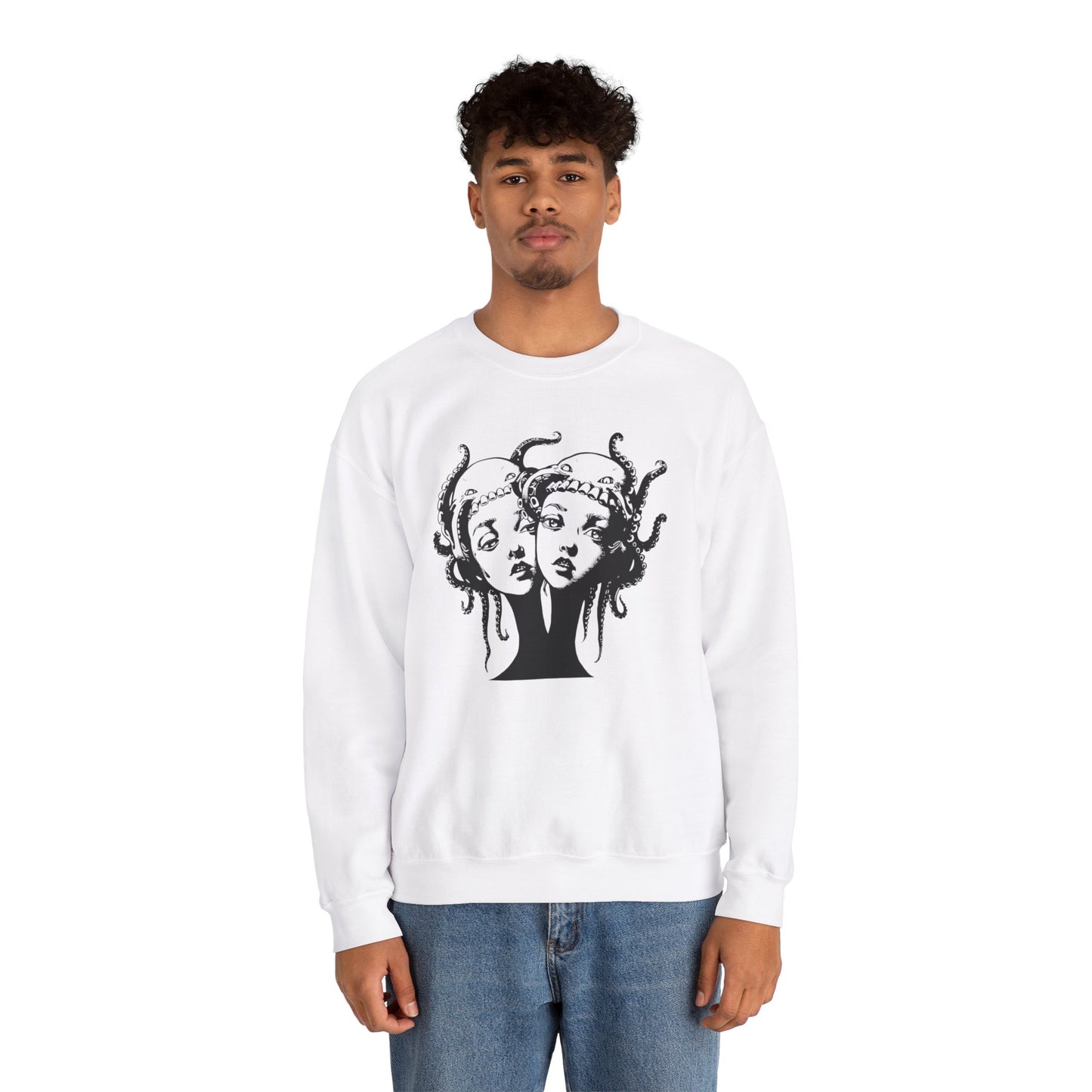 Octopus Twins - Unisex Heavy Blend Crewneck Sweatshirt