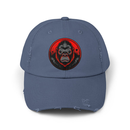 Angry Gorilla - Unisex Distressed Cap No2