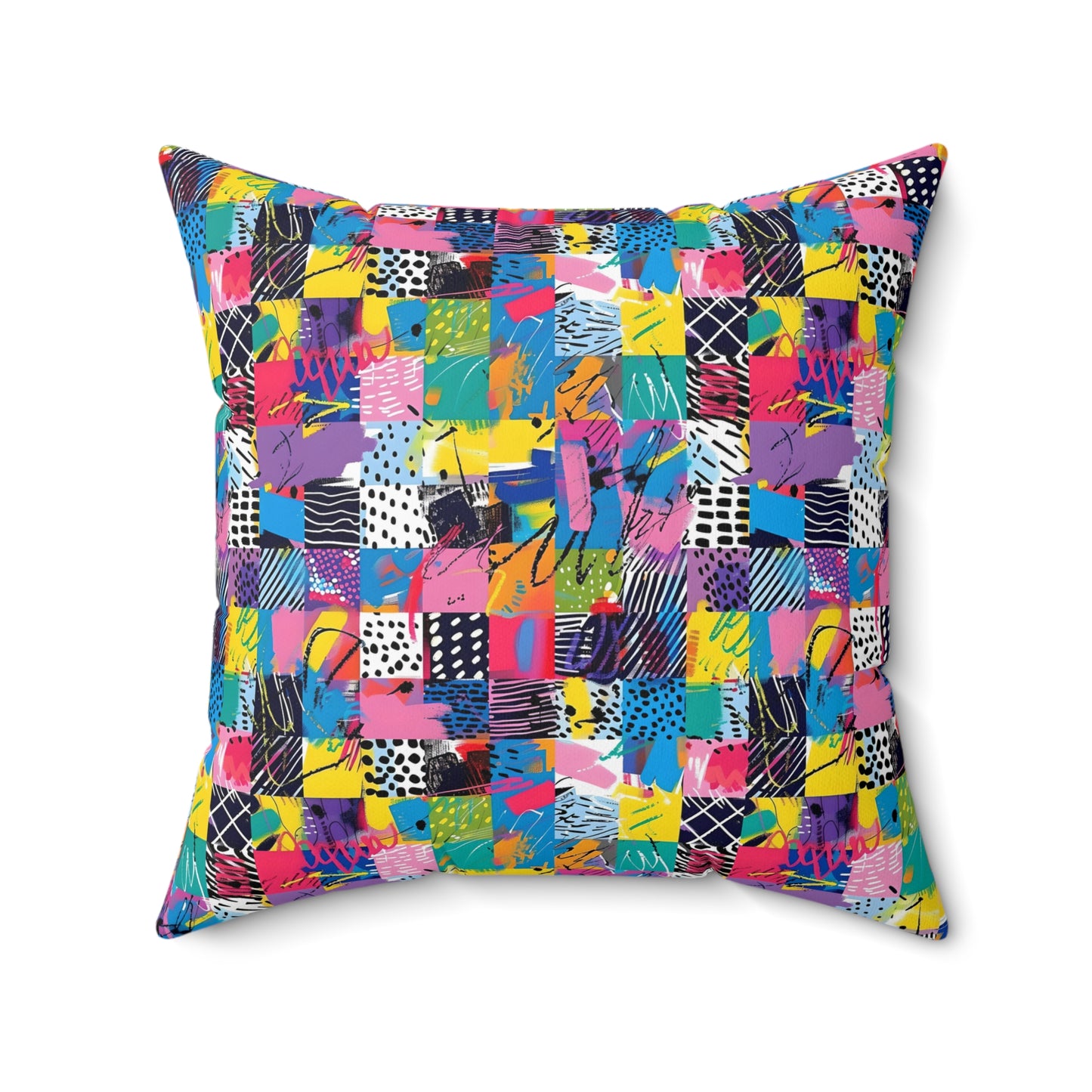 "Mad Patch" series - Square Pillow No3