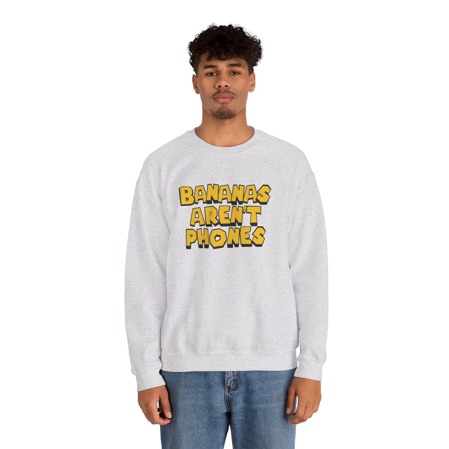 Bananas Aren't Phones - Unisex Heavy Blend Crewneck Sweatshirt