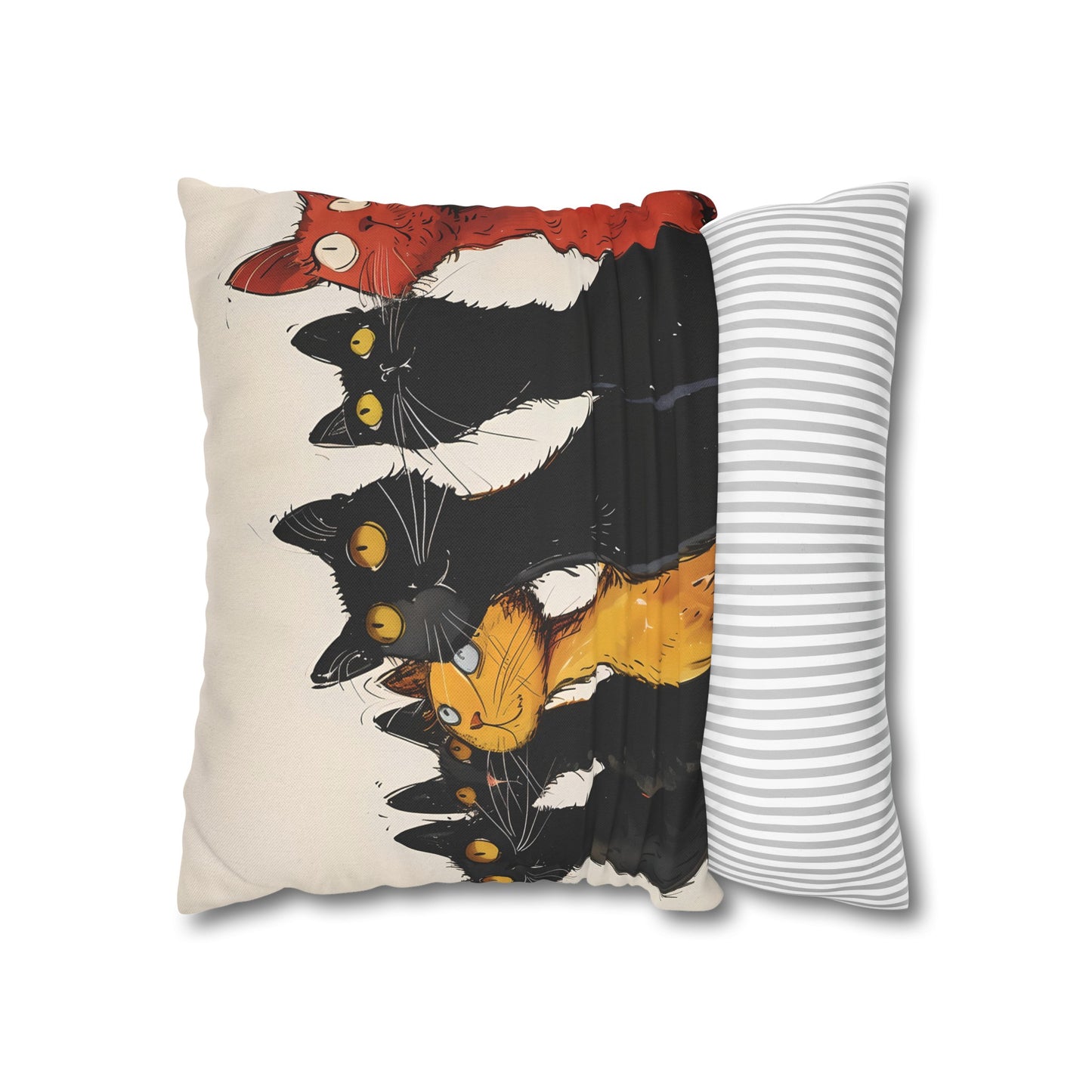 "The Cats" series - Square Pillowcase No2