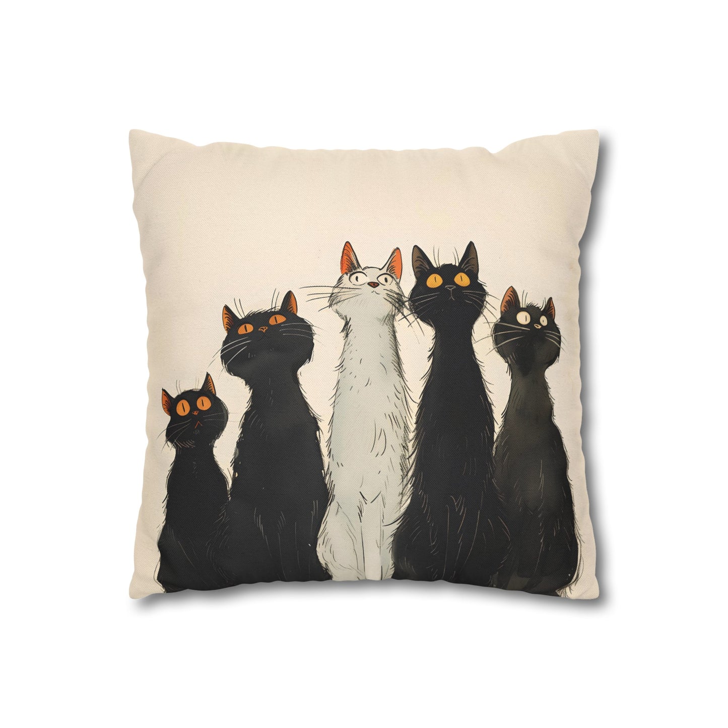 "The Cats" series - Square Pillowcase No3