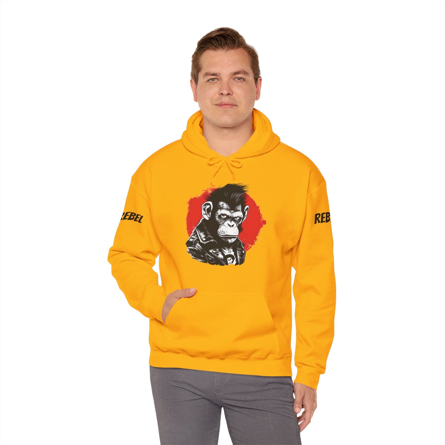 Rebel Monkey - Unisex Heavy Blend Hooded Sweatshirt