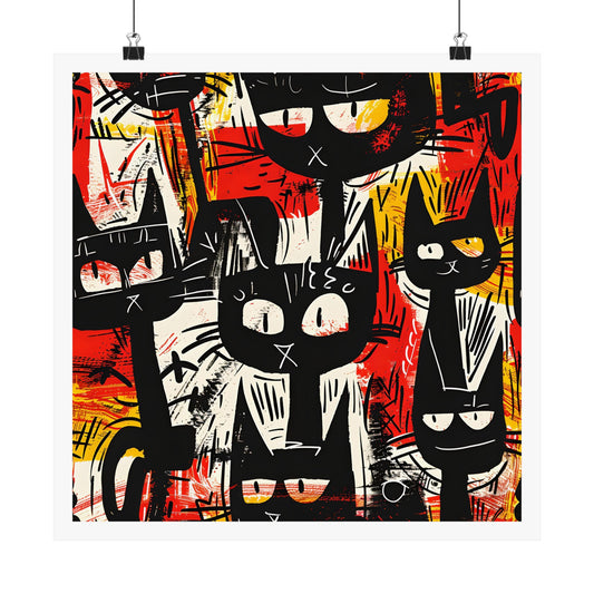 "These Vibrant Cats" series - Poster No1