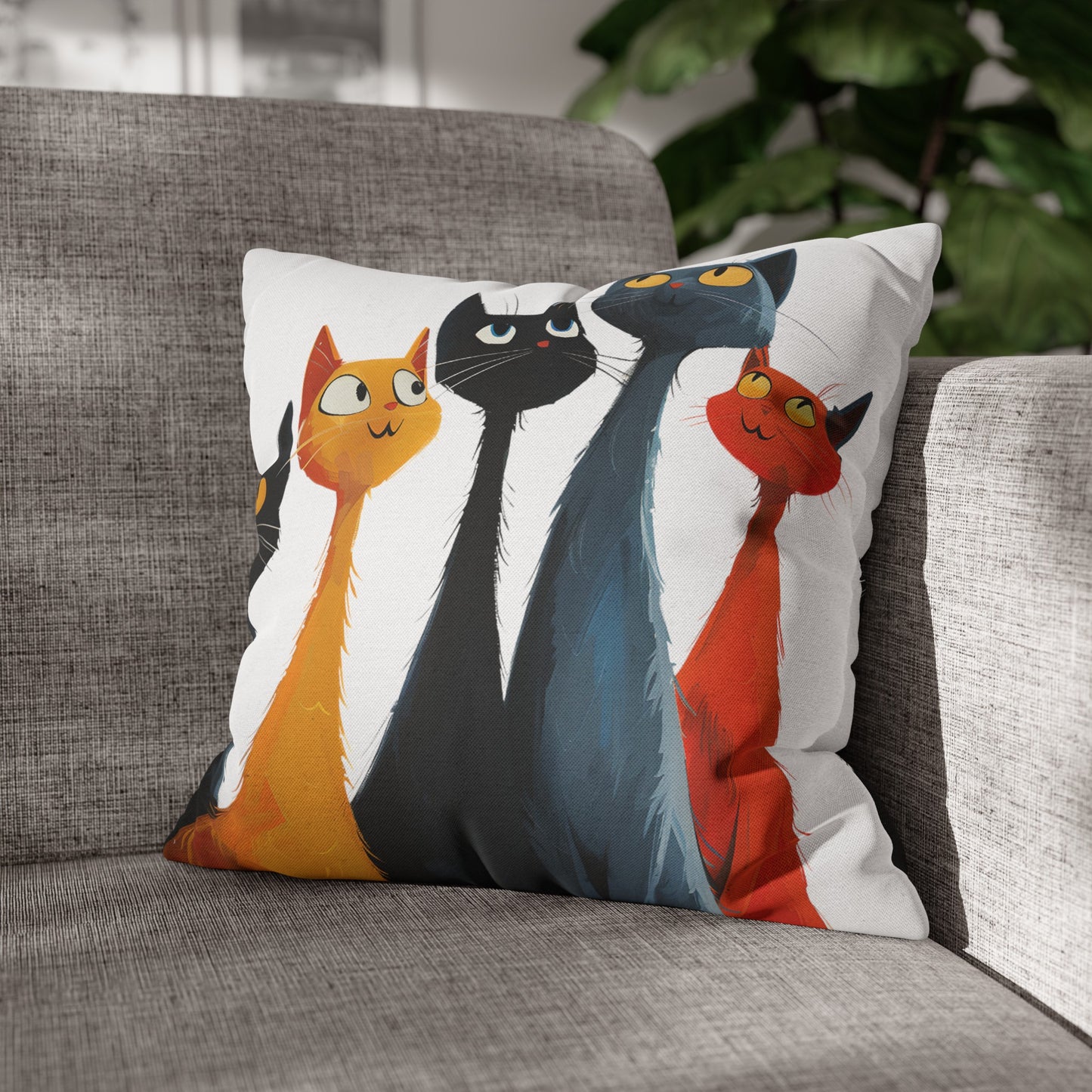 "The Cats" series - Square Pillowcase No5