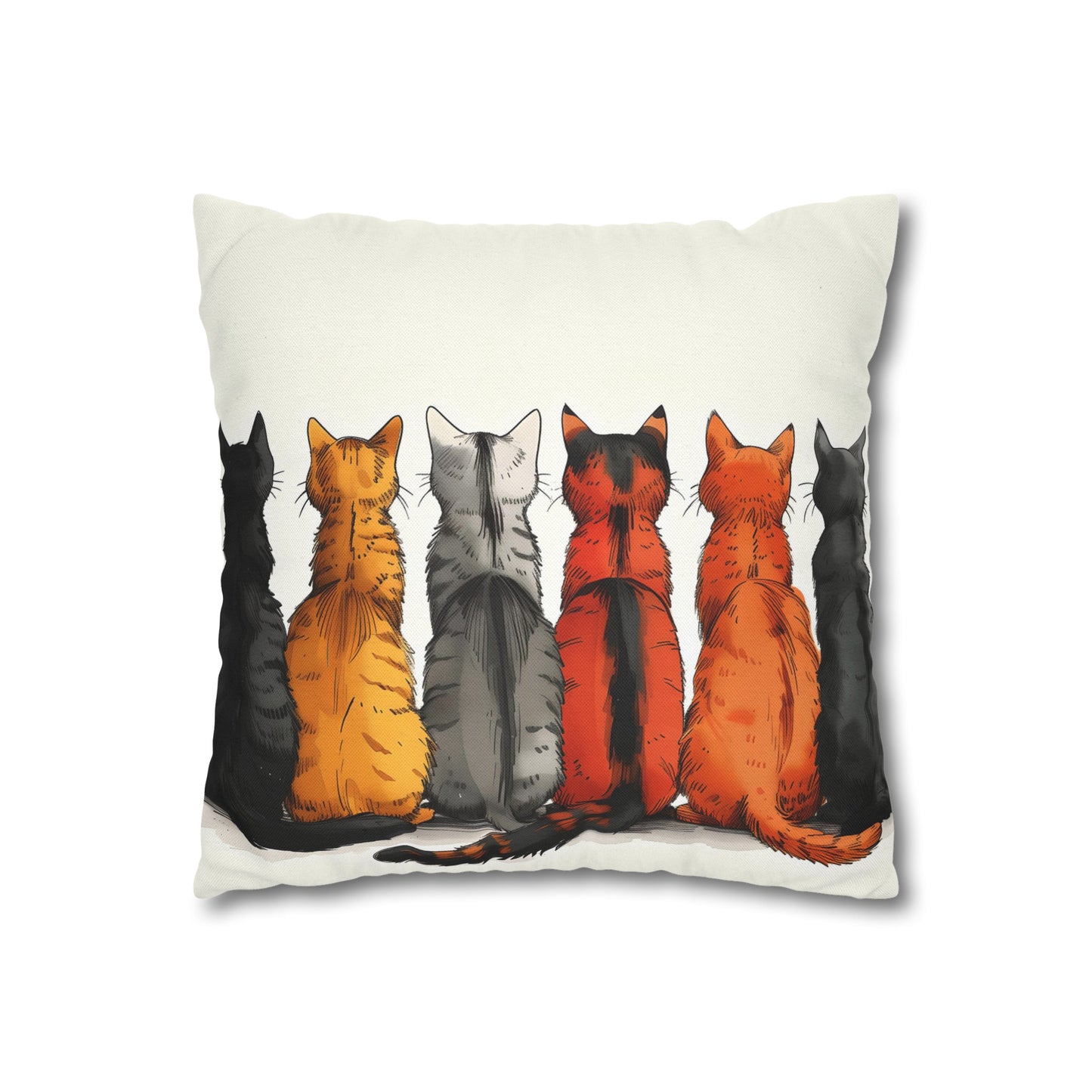 "The Cats" series - Square Pillowcase No1