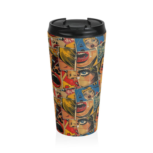 "Comic Burst" series - Stainless Steel Travel Mug No2