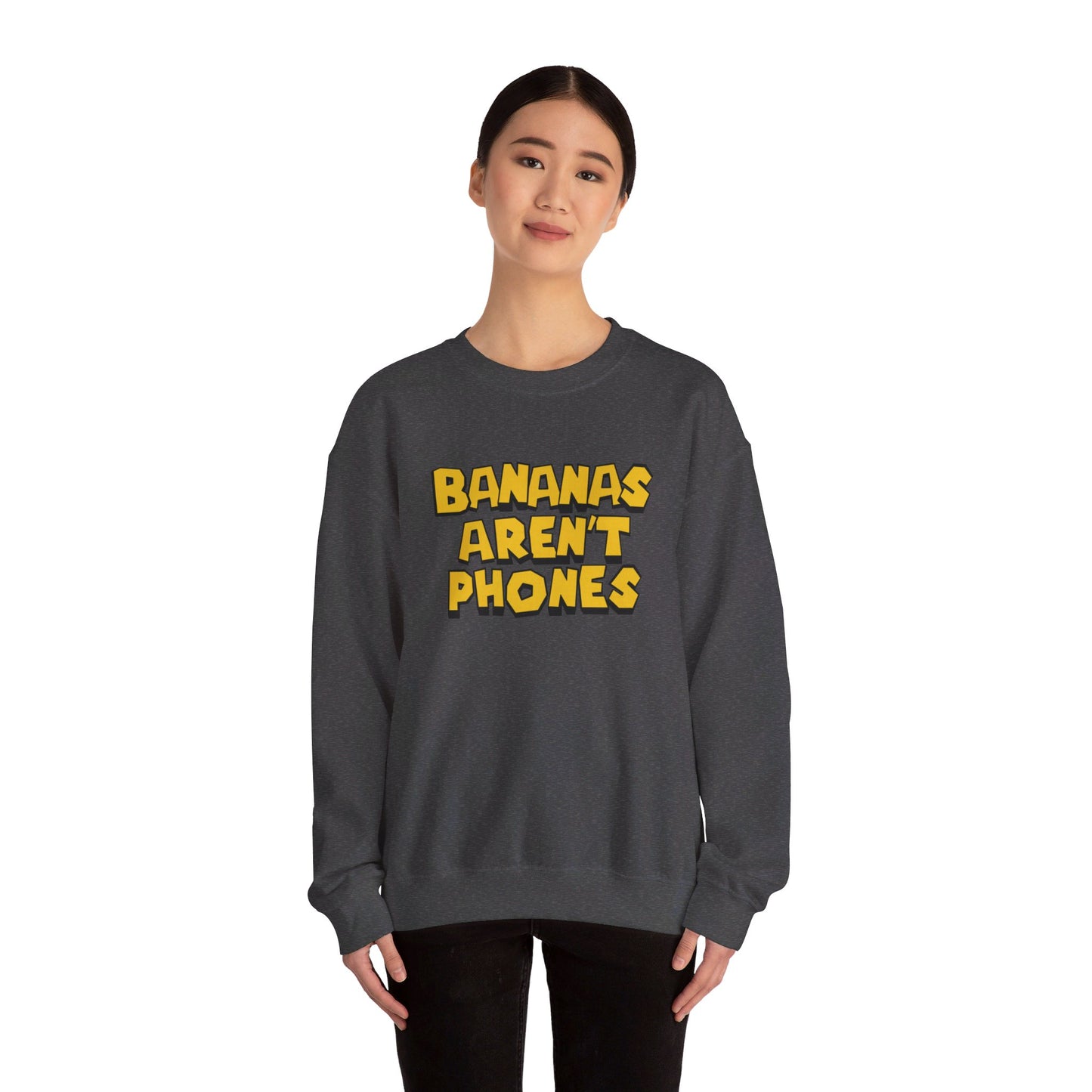 Bananas Aren't Phones - Unisex Heavy Blend Crewneck Sweatshirt