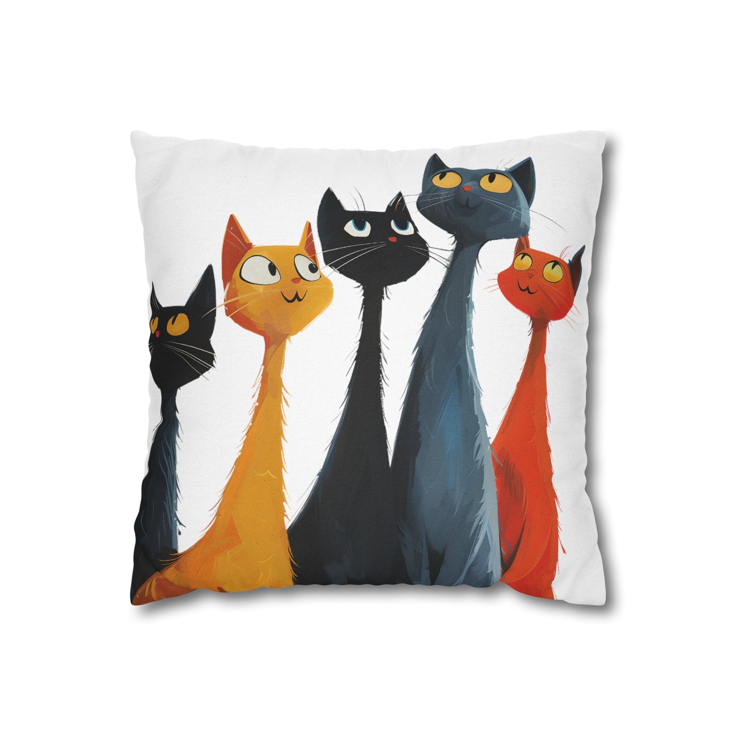 "The Cats" series - Square Pillowcase No5