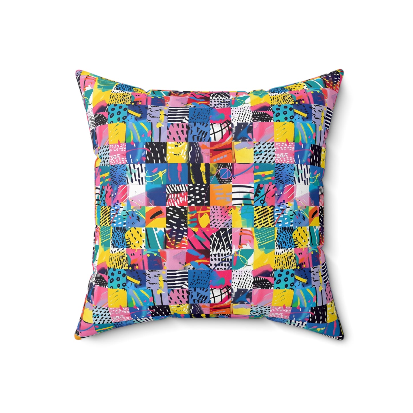 "Mad Patch" series - Square Pillow No1