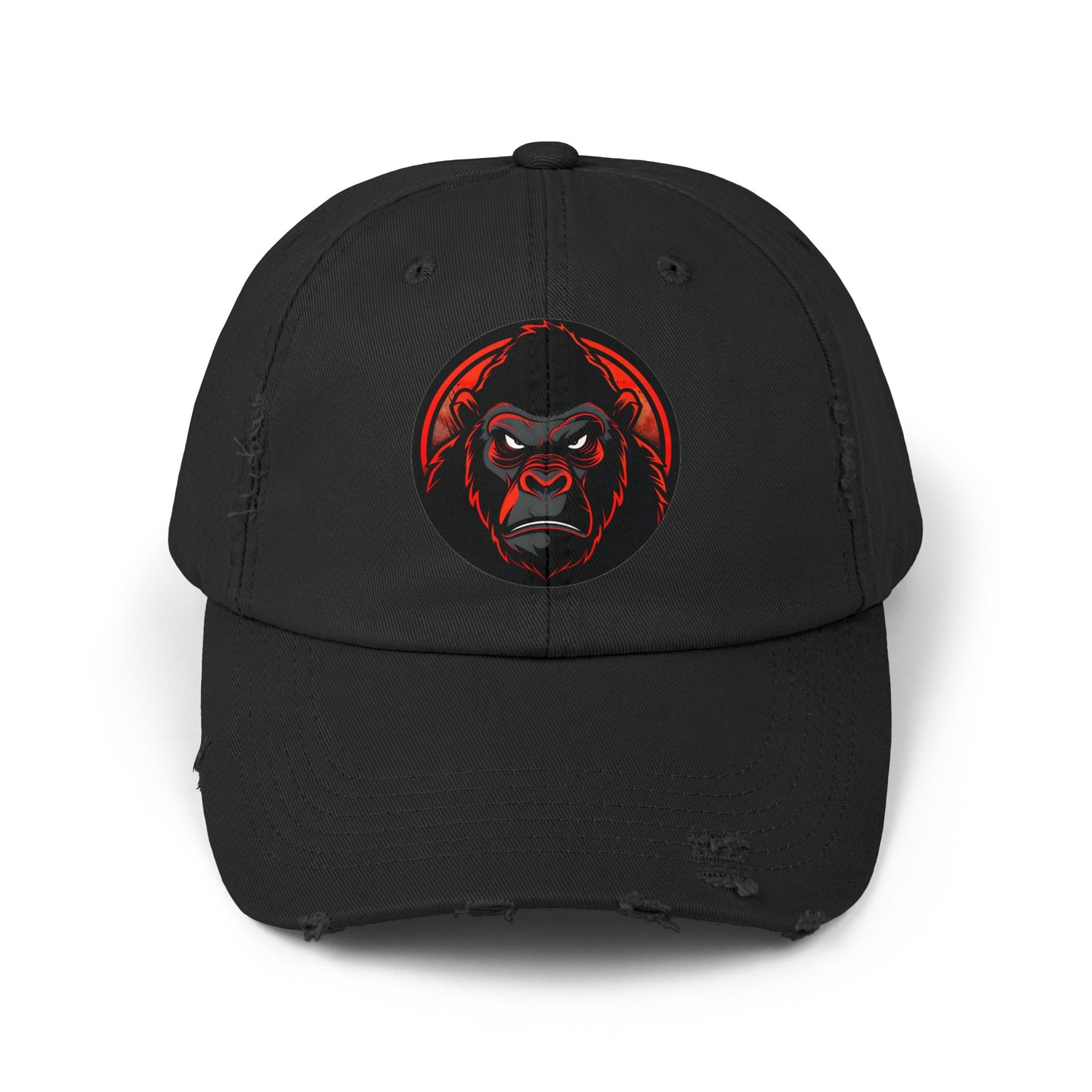 Angry Gorilla - Unisex Distressed Cap No1