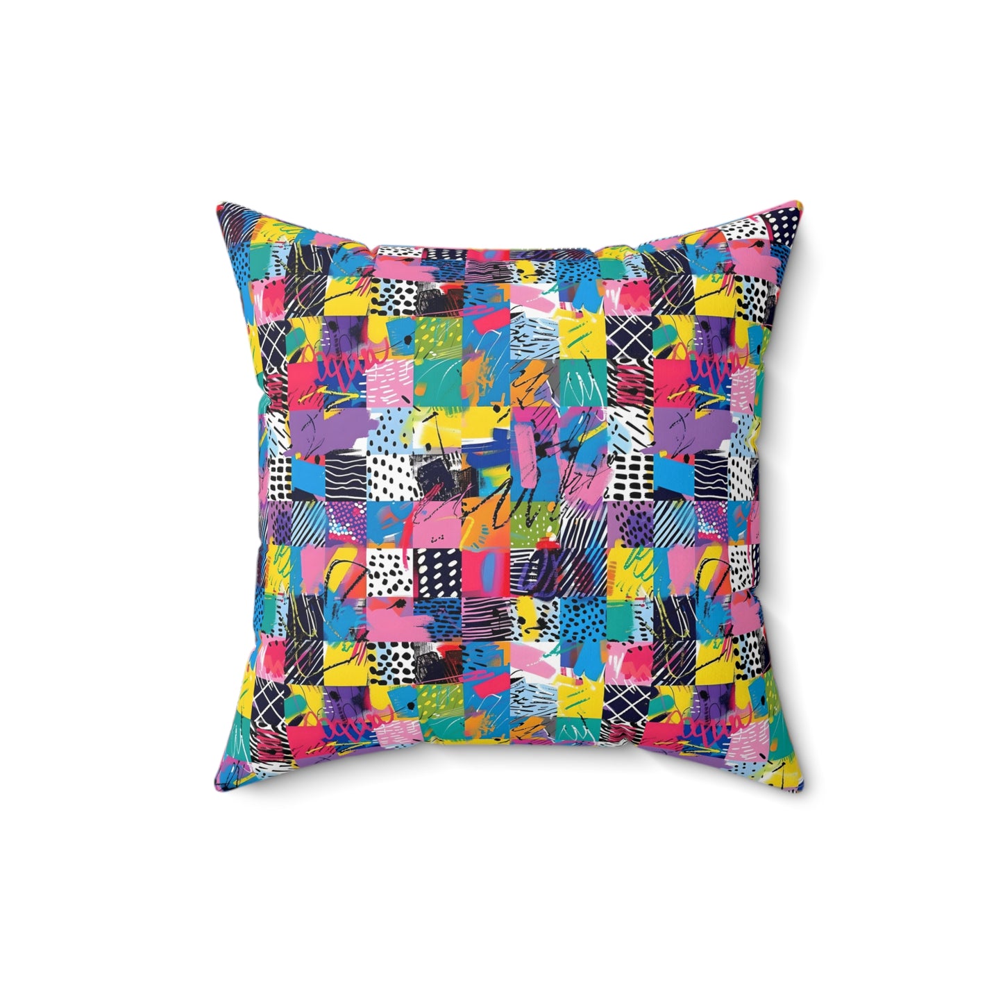 "Mad Patch" series - Square Pillow No3