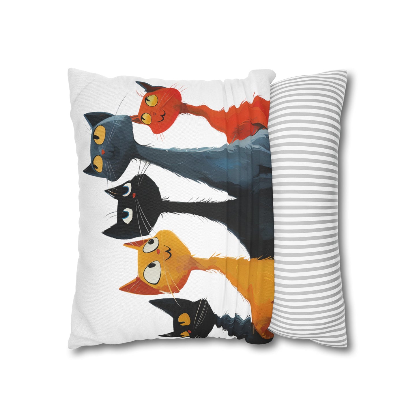 "The Cats" series - Square Pillowcase No5