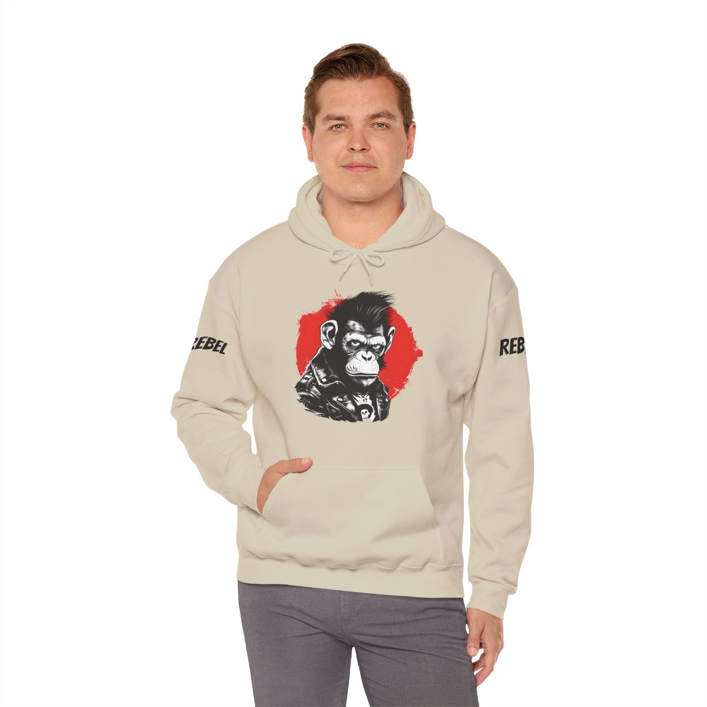 Rebel Monkey - Unisex Heavy Blend Hooded Sweatshirt