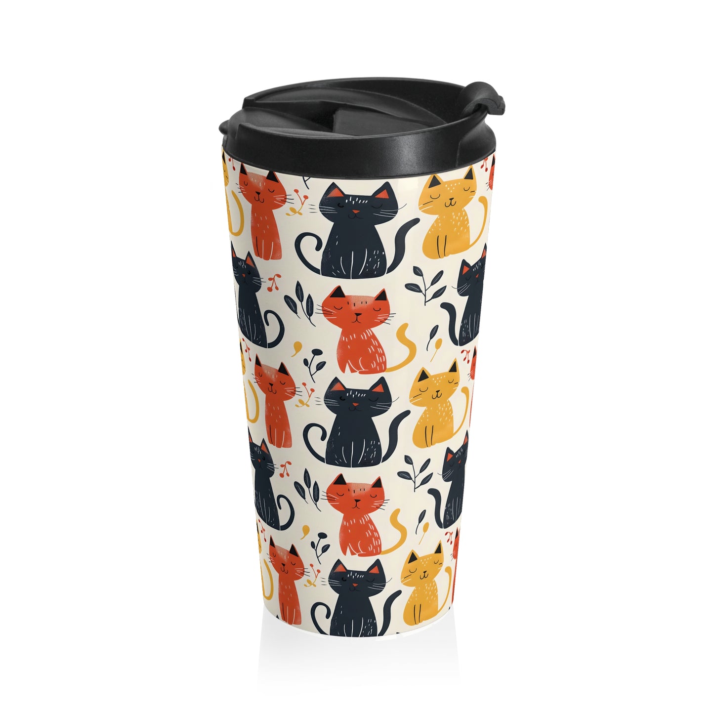 Sleepy Cats - Stainless Steel Travel Mug