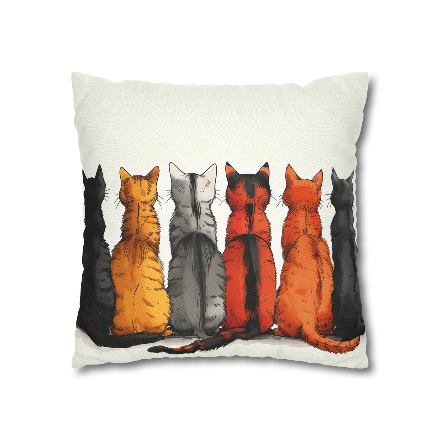 "The Cats" series - Square Pillowcase No1