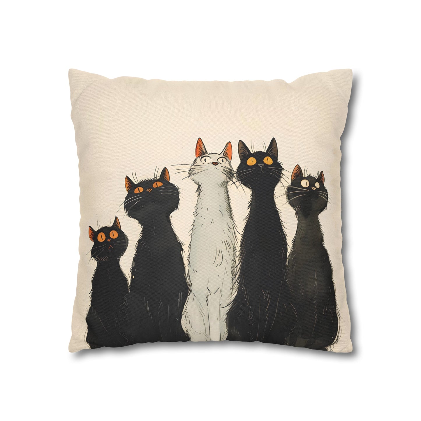 "The Cats" series - Square Pillowcase No3