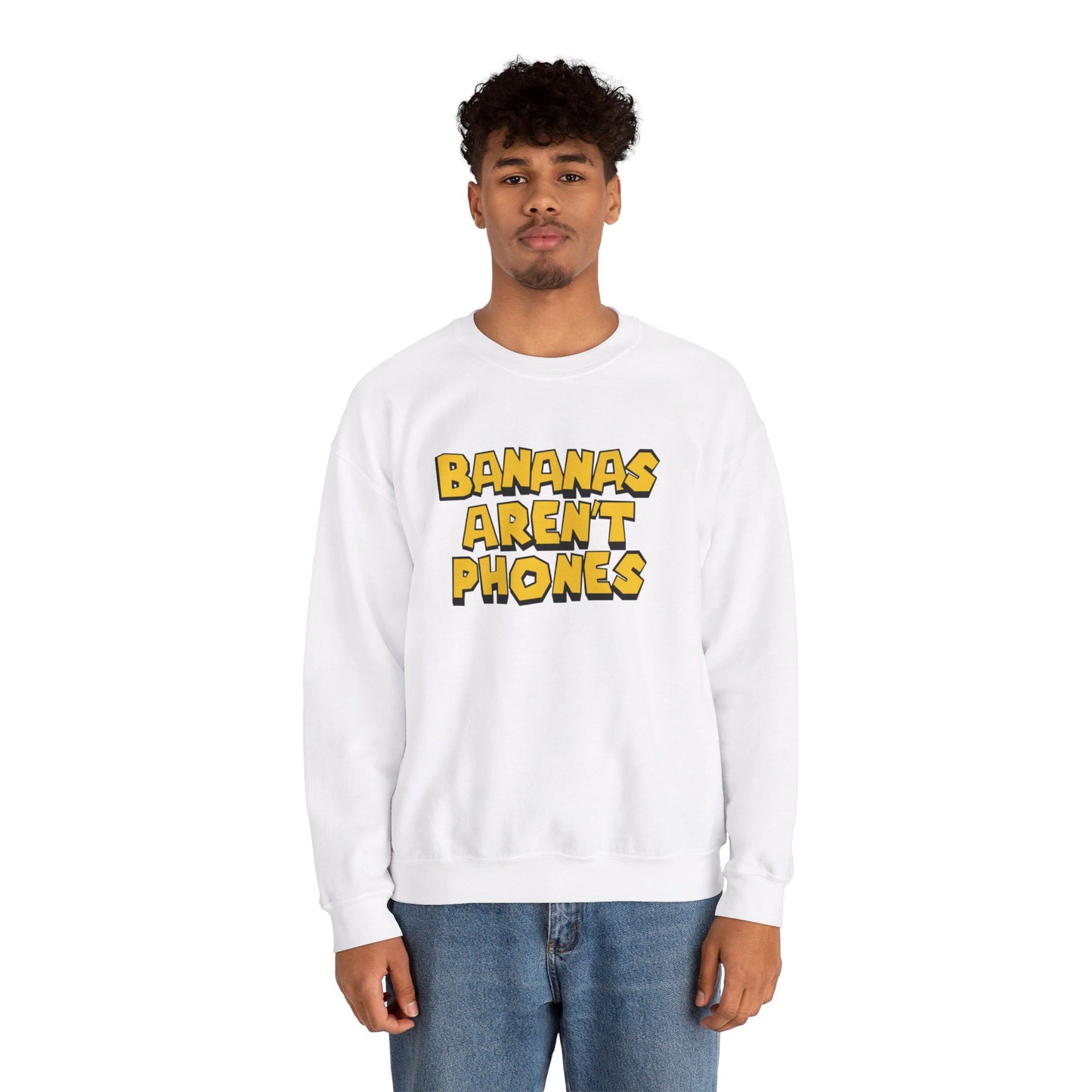 Bananas Aren't Phones - Unisex Heavy Blend Crewneck Sweatshirt