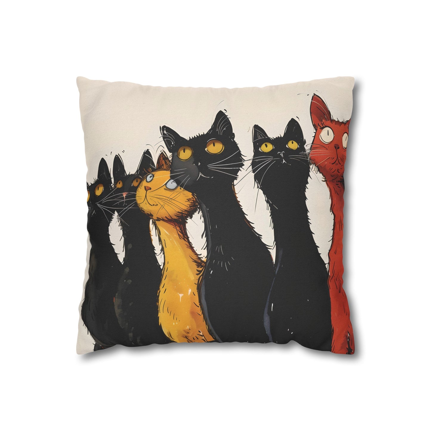 "The Cats" series - Square Pillowcase No2