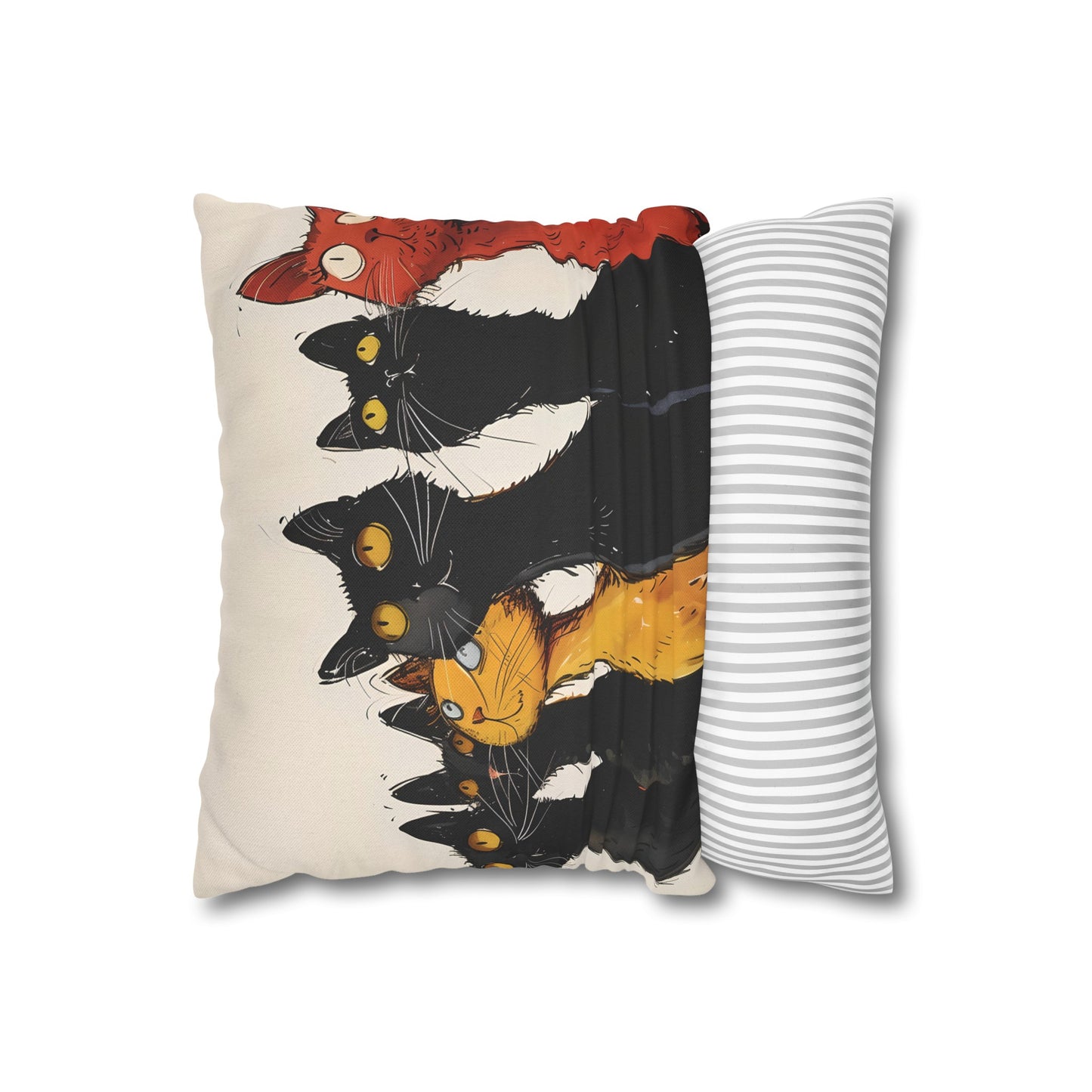 "The Cats" series - Square Pillowcase No2