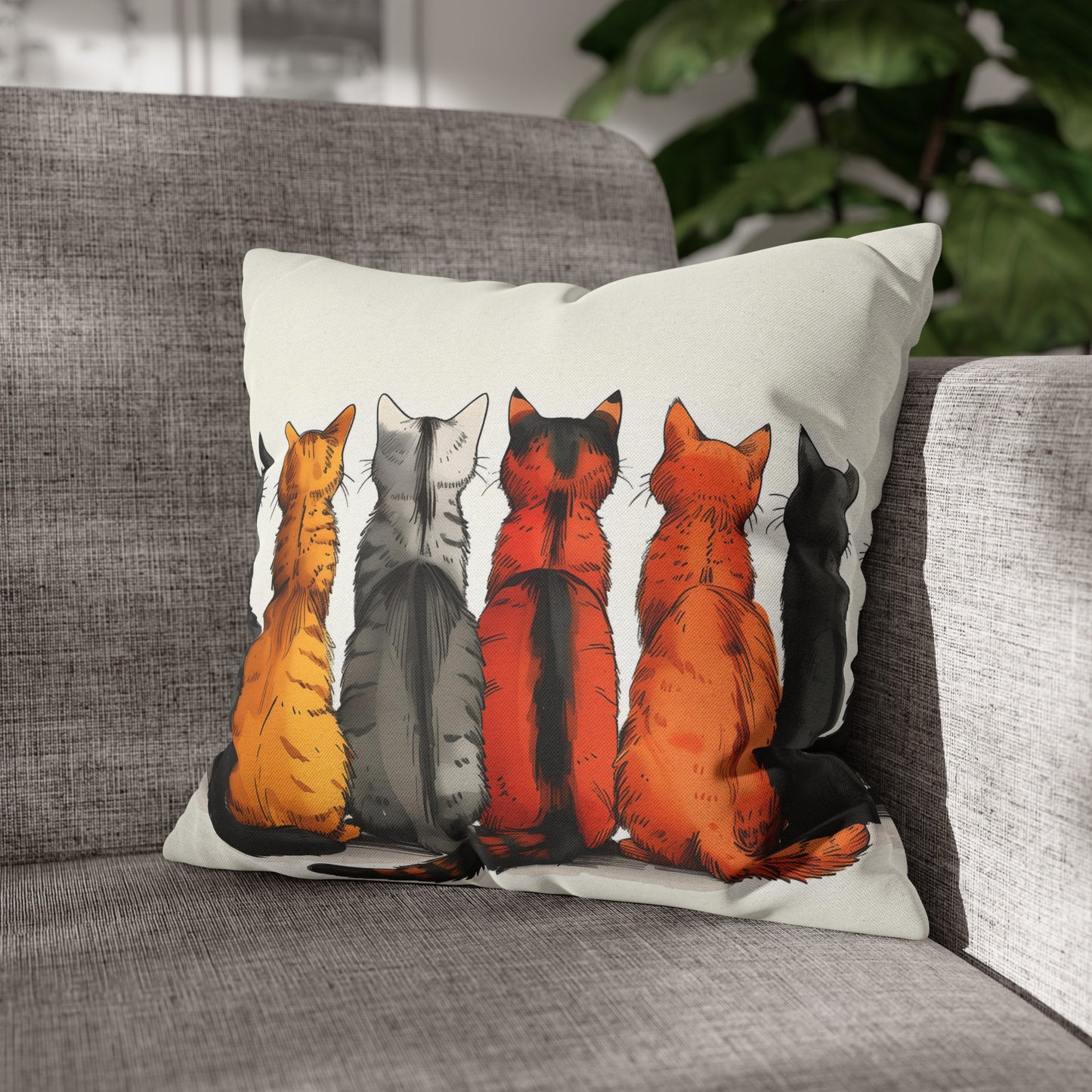 "The Cats" series - Square Pillowcase No1