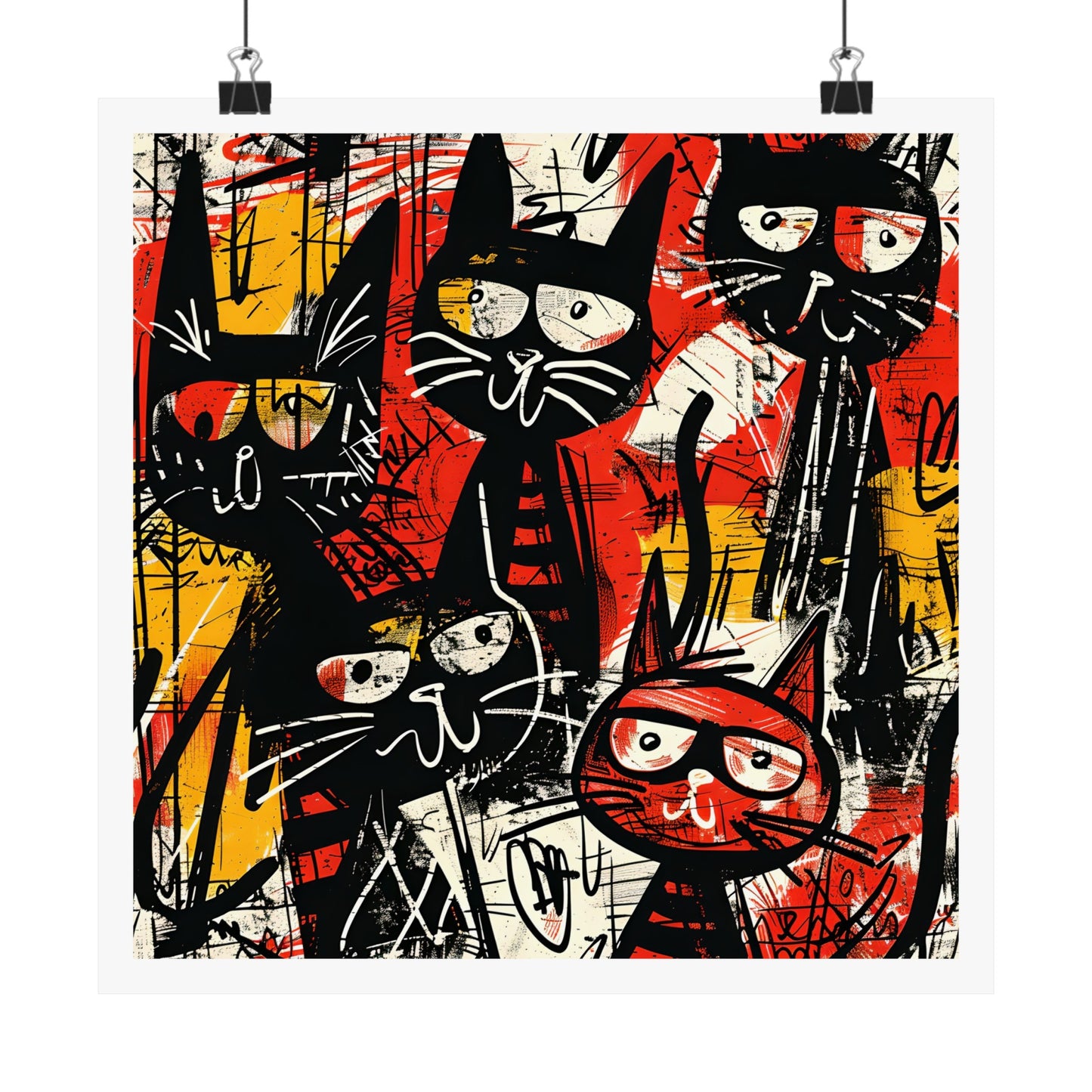 "These Vibrant Cats" series - Poster No4