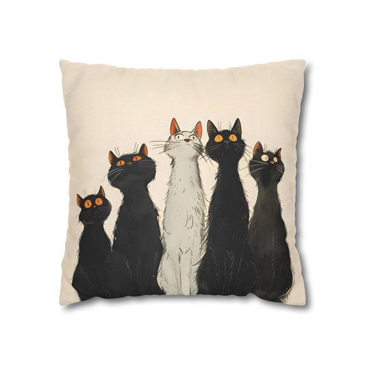 "The Cats" series - Square Pillowcase No3