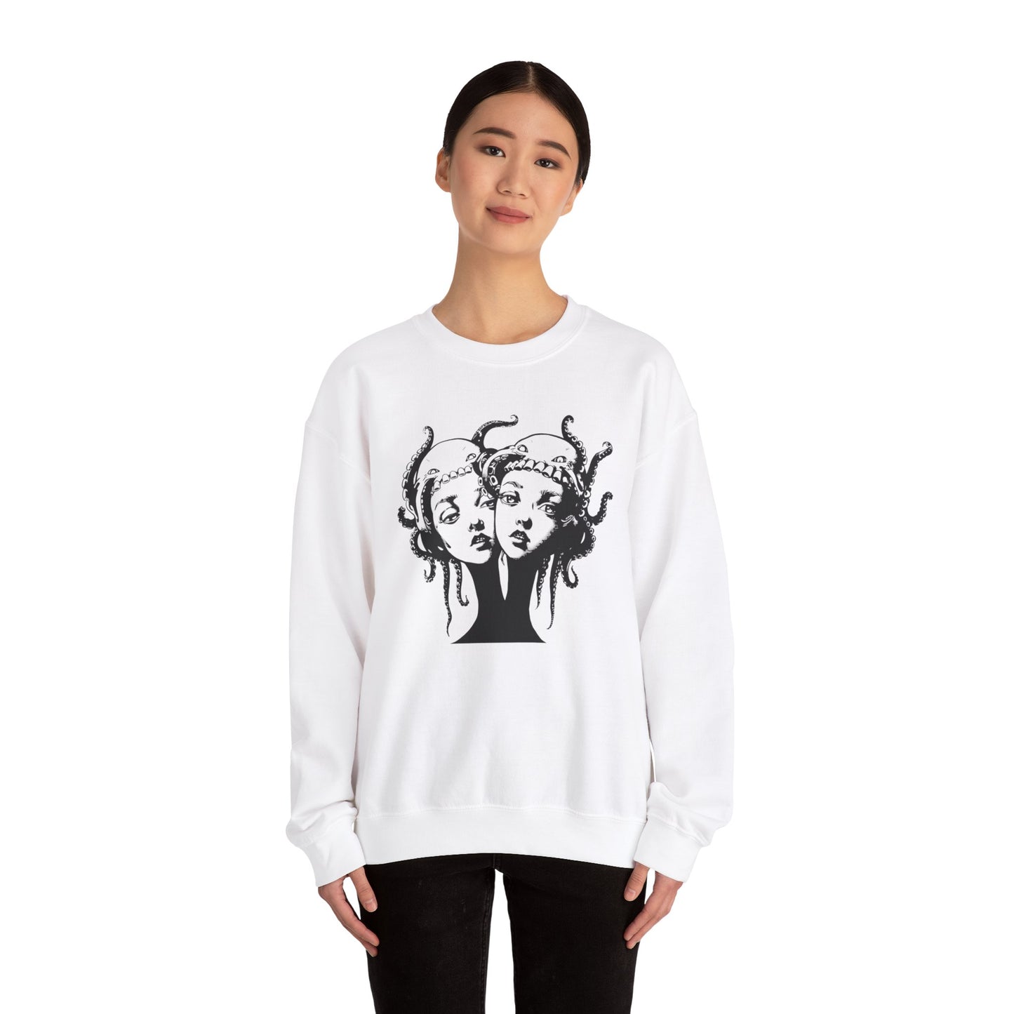 Octopus Twins - Unisex Heavy Blend Crewneck Sweatshirt