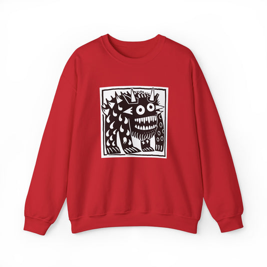 "Monsterpiece" series - Unisex Heavy Blend Crewneck Sweatshirt No4