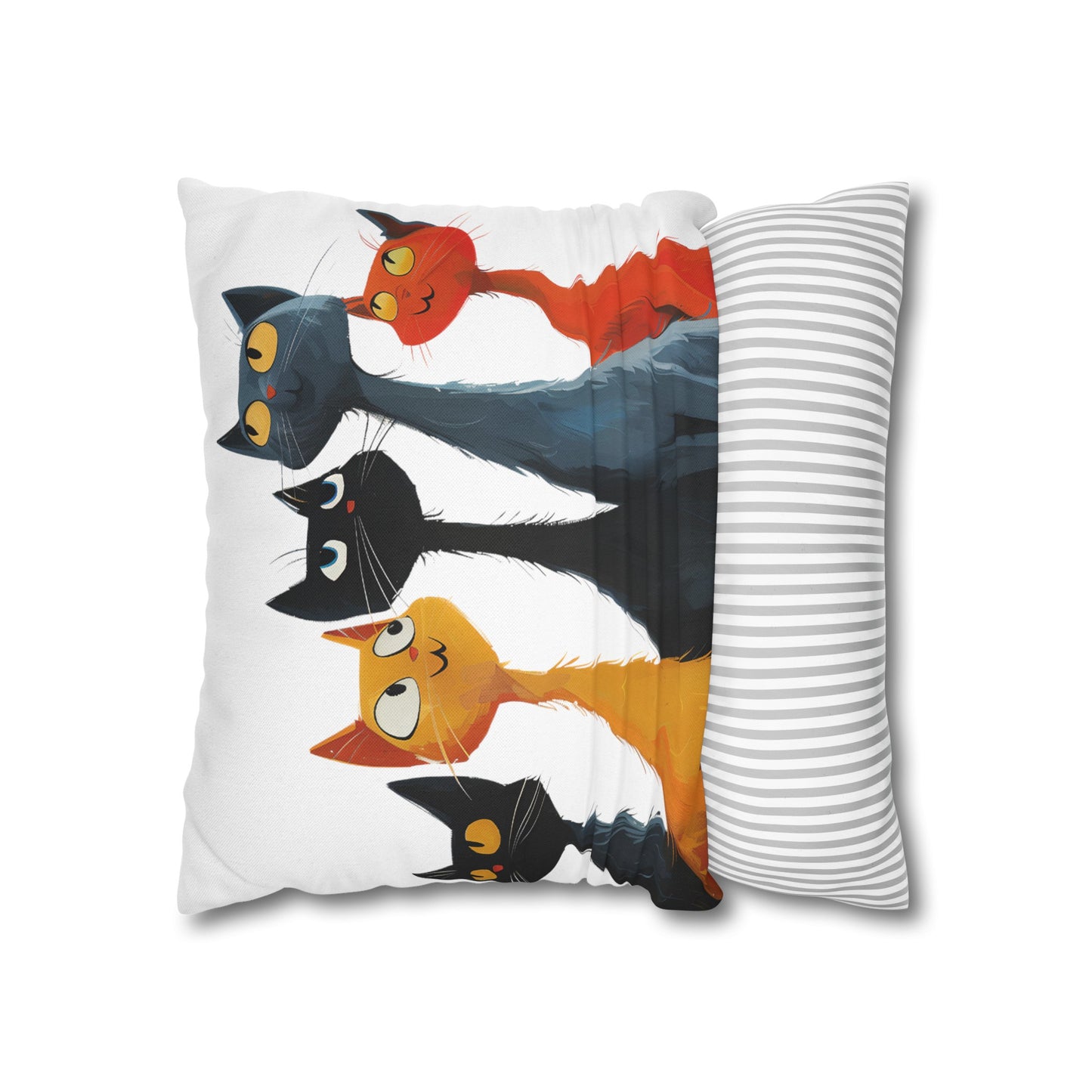 "The Cats" series - Square Pillowcase No5