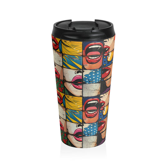 "Comic Burst" series - Stainless Steel Travel Mug No1