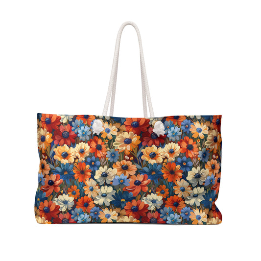 "Flower Frenzy" series - Weekender Bag No1