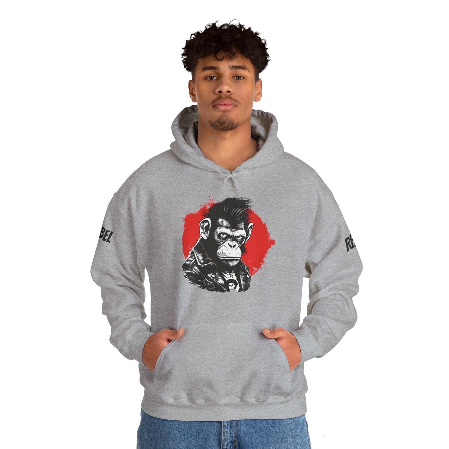 Rebel Monkey - Unisex Heavy Blend Hooded Sweatshirt