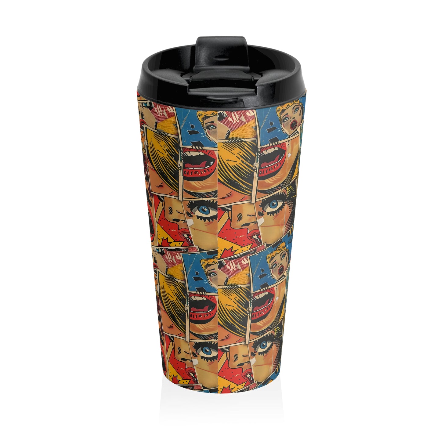 "Comic Burst" series - Stainless Steel Travel Mug No2