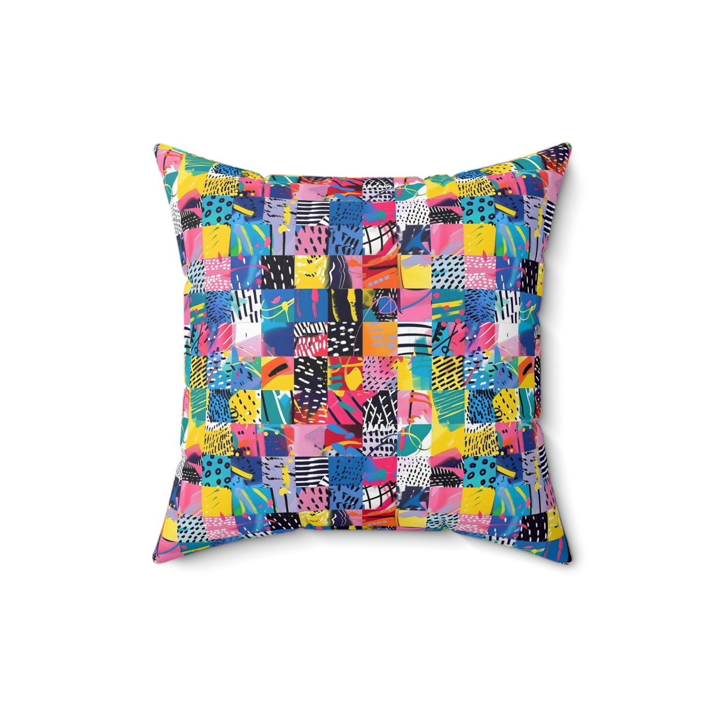 "Mad Patch" series - Square Pillow No1