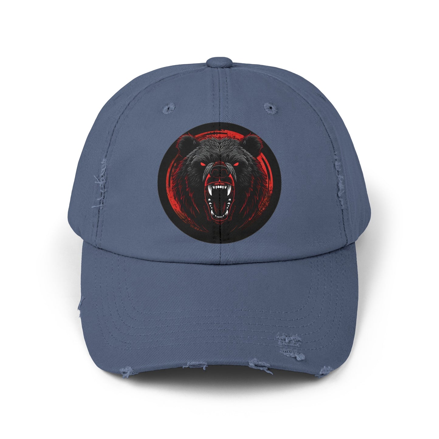 Angry Bear - Unisex Distressed Cap No1