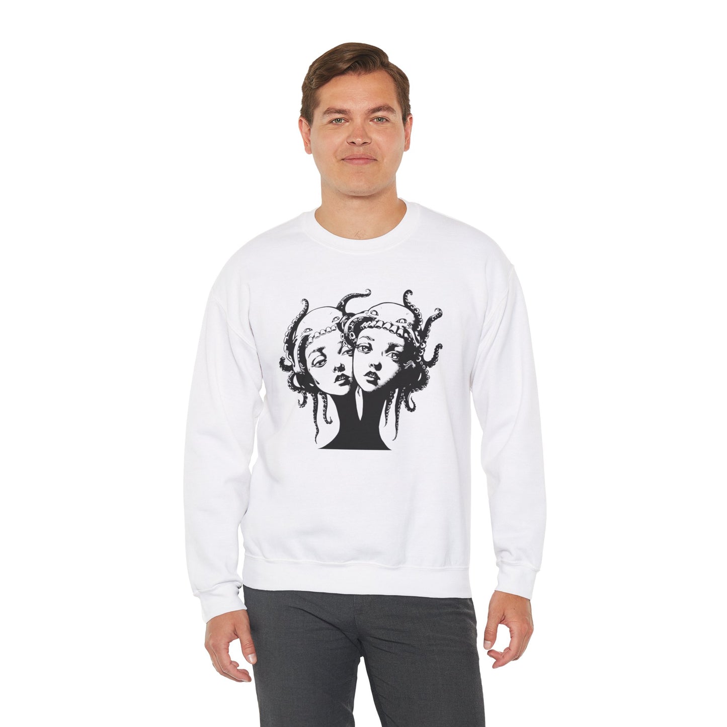 Octopus Twins - Unisex Heavy Blend Crewneck Sweatshirt