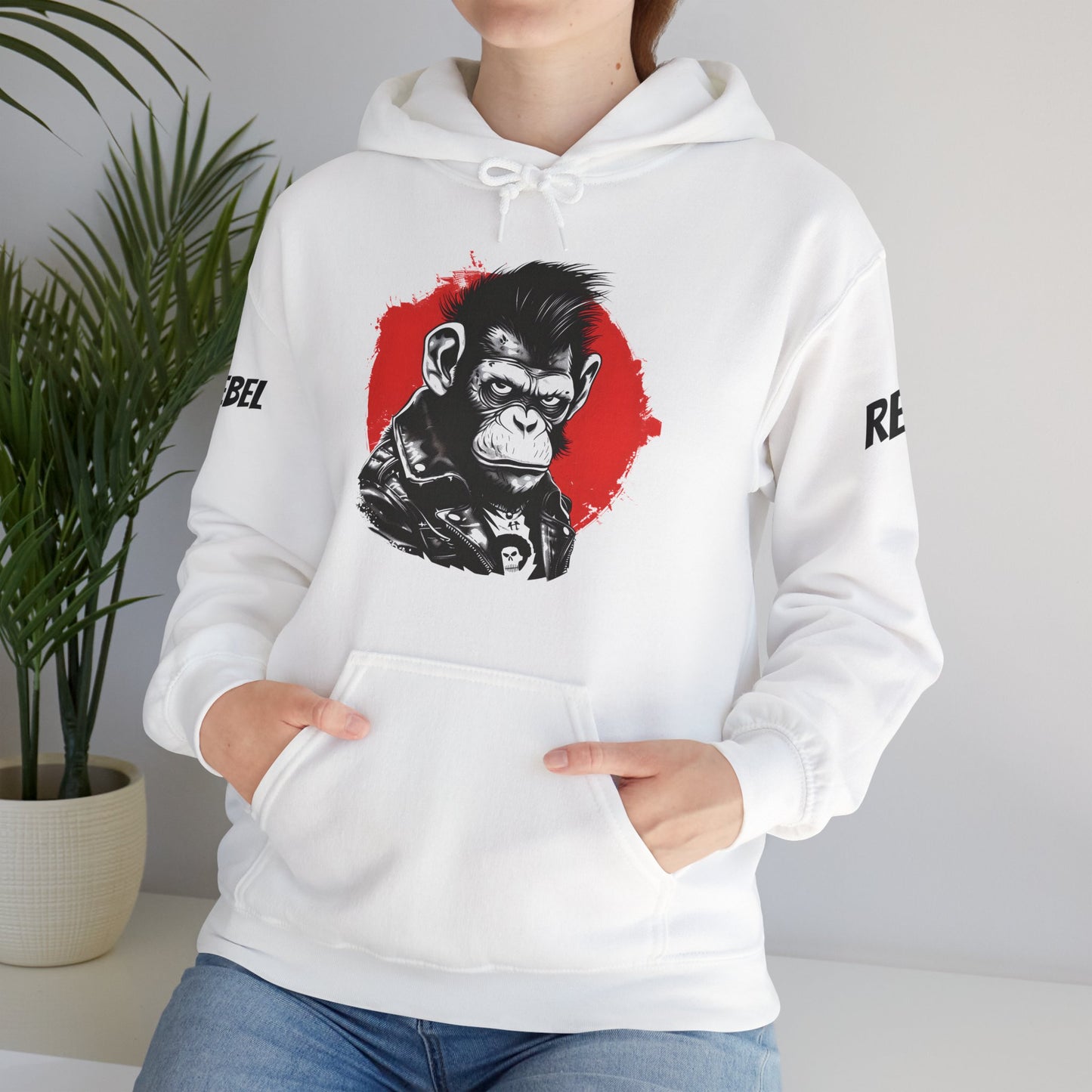 Rebel Monkey - Unisex Heavy Blend Hooded Sweatshirt