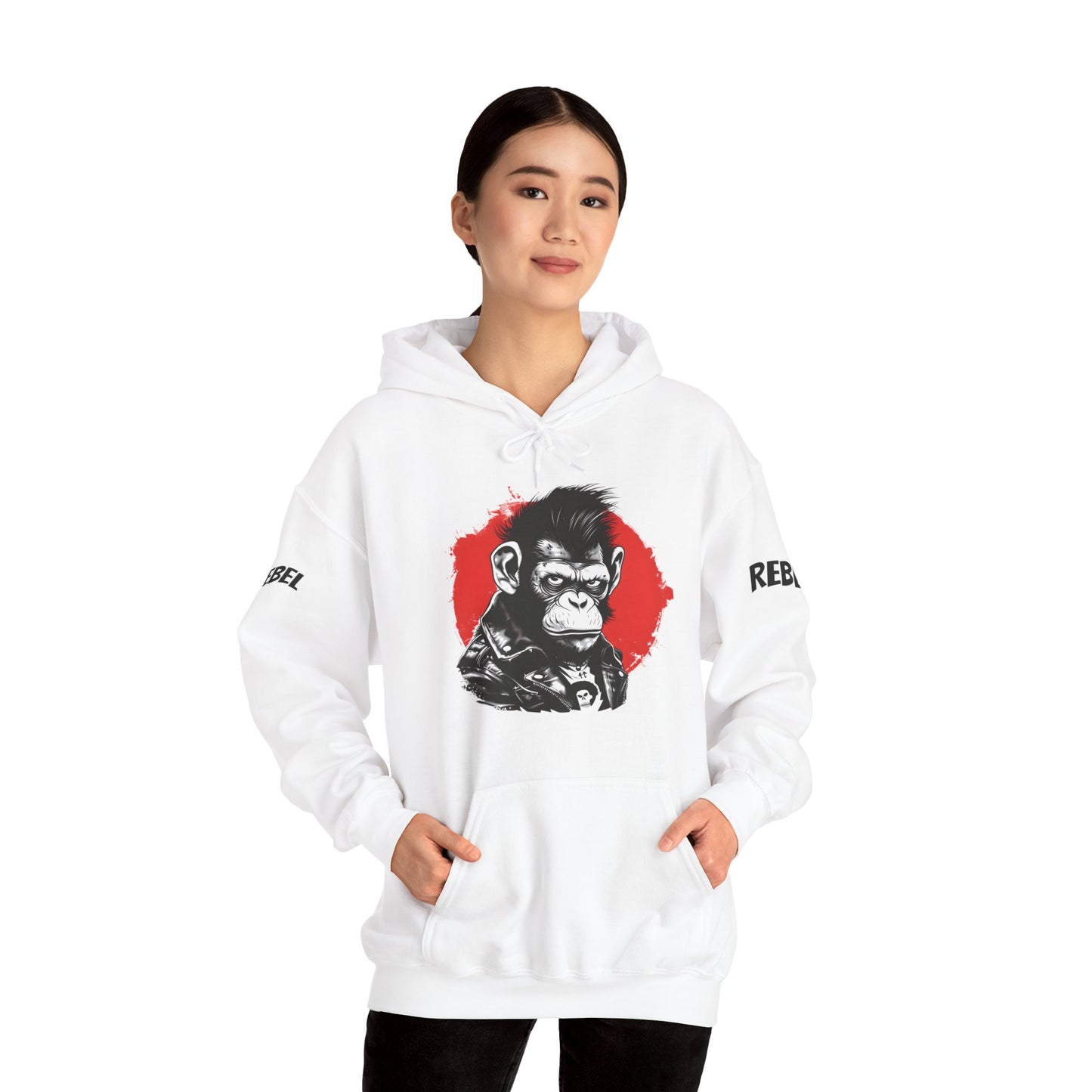 Rebel Monkey - Unisex Heavy Blend Hooded Sweatshirt