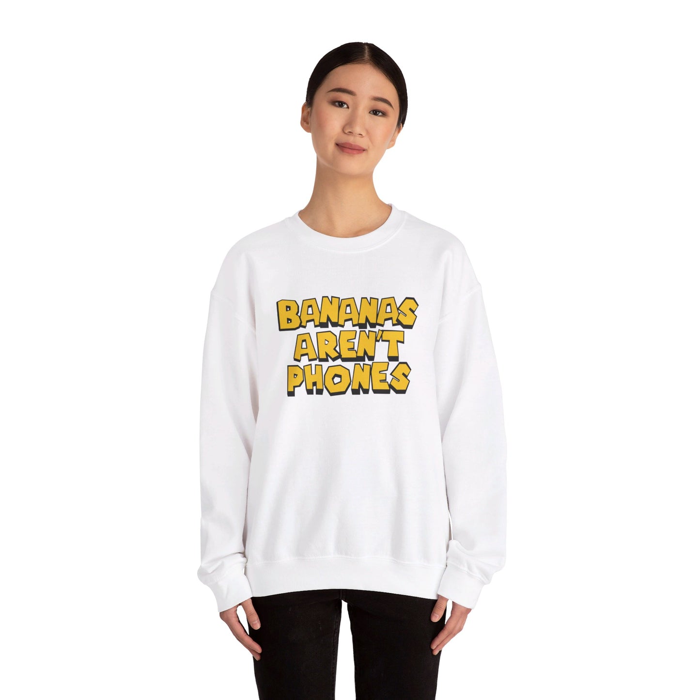 Bananas Aren't Phones - Unisex Heavy Blend Crewneck Sweatshirt