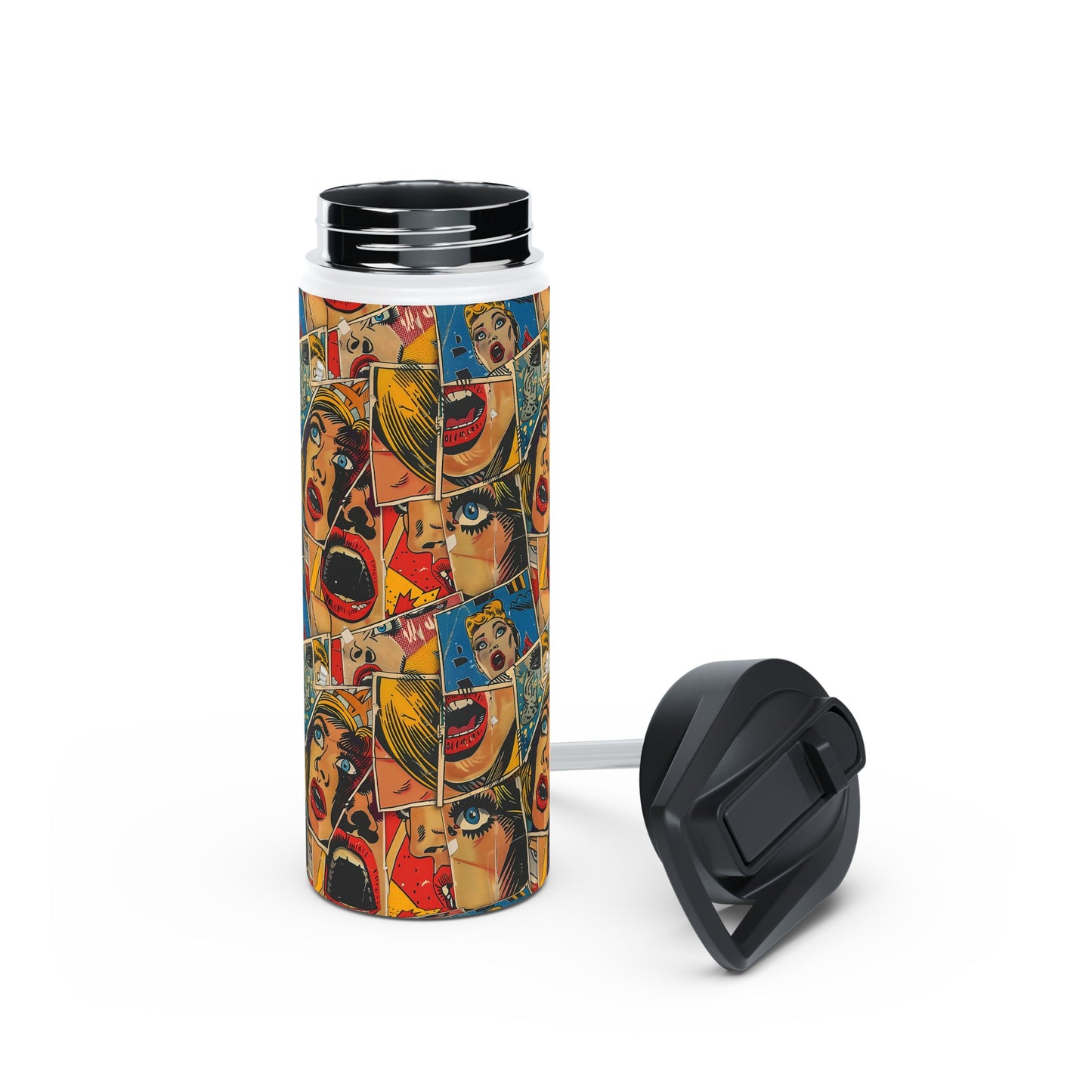 "Comic Burst" series - Stainless Steel Bottle No2